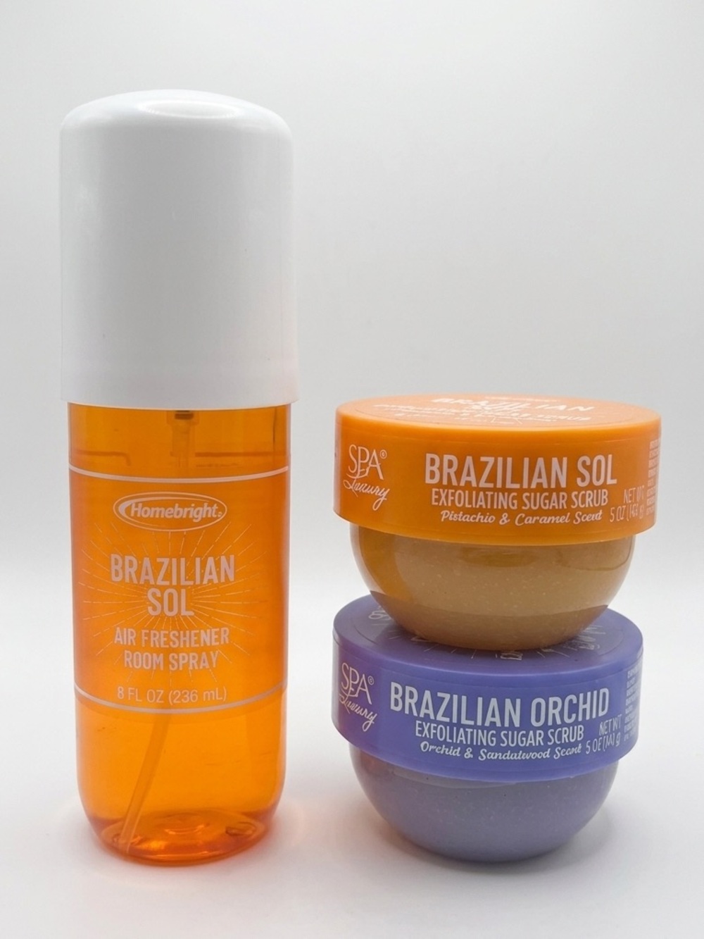Trio of Brazilian Sol — 2 Scrubs & 1 Room Spray